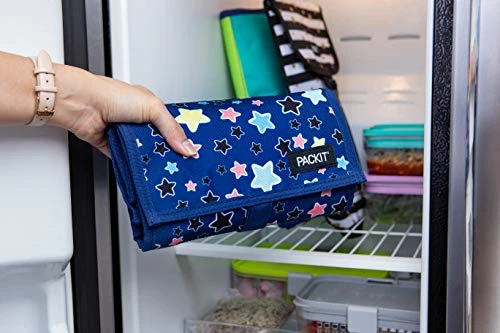 Freezable Lunch Bag With Zip Closure, Bright Stars 6 Freezable Lunch Bag With Zip Closure, Bright Stars - Image 6