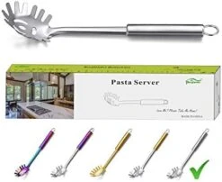Pasta Fork, Stainless Steel Pasta Server, Spaghetti Spoon, Spaghetti Server, Noddle Fork, Heat Resistant (Silver) 17 Pasta Fork, Stainless Steel Pasta Server, Spaghetti Spoon, Spaghetti Server, Noddle Fork, Heat Resistant (Silver) -Peugeot Shop 41xTcHU4YDL. AC