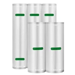 VIVOSUN Vacuum Sealer Rolls (3 Rolls 11”x16’ And 2 Rolls 8”x20’) For Food Saver, Seal A Meal, Commercial Grade Rolls For Sous Vide, BPA Free