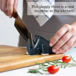 Blade Knife Sharpener - Keep Knife Sharper With The Best Knife Sharpener - Fun Kitchen Gadgets BPA-free & Dishwasher-Safe Kitchen Knife Sharpener - Dimensions: 3.62 X 1.69 X 2.09 Inches -Peugeot Shop 41xZTKaST1L