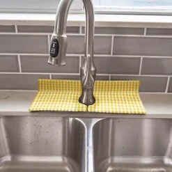 Cackleberry Home Gingham Check Terrycloth Kitchen Sink Faucet Drip Catcher Water Splash Guard Absorbent Countertop Mat, 24 X 6.5 Inches (Lemon Yellow) 13 Cackleberry Home Gingham Check Terrycloth Kitchen Sink Faucet Drip Catcher Water Splash Guard Absorbent Countertop Mat, 24 X 6.5 Inches (Lemon Yellow) -Peugeot Shop 41xciVL0gUL
