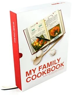 Recipe Book To Write In Your Own Recipes | Blank Recipe Book & Cookbooks To Write In | Hardcover Recipe Notebook | Blank Cookbook & Recipe Journal | Make Your Own Cookbook | DIY Cookbook | Red
