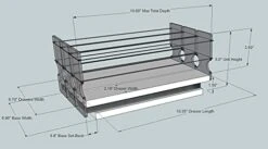 Vertical Spice - 222x1x11 DC - Spice Rack W/3 Drawers - 15 Capacity - New And Unique - Easy Access - Size: 6.9" Width X 5.0" Height X 10.6" Depth - Made In USA 5 Vertical Spice - 222x1x11 DC - Spice Rack W/3 Drawers - 15 Capacity - New And Unique - Easy Access - Size: 6.9" Width X 5.0" Height X 10.6" Depth - Made In USA -Peugeot Shop 41xiqi59y2S
