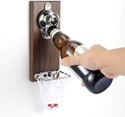 Magnetic Basketball Bottle Opener, Wooden Wall Mounted Opener With Cap Collector Catcher, Ideal Gift For Basketball And Beer Lovers, Use As Kitchen-Yard-Bar Decoration 16 Magnetic Basketball Bottle Opener, Wooden Wall Mounted Opener With Cap Collector Catcher, Ideal Gift For Basketball And Beer Lovers, Use As Kitchen-Yard-Bar Decoration -Peugeot Shop 41xq5EDdqIL. AC