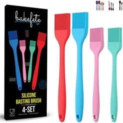 - Pack Of 4 Pastry Brush, Heat Resistant Silicone Brush Set, Multipurpose Basting Brush For BBQ, Marinading, Meat Grilling, And Oiling - A Perfect Kitchen Utensils Set For Baking And Cooking -Peugeot Shop 41xqtFM7YL. AC