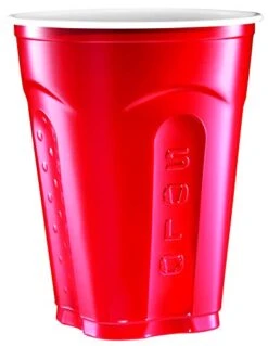 Solo Olo Squared Cups, 18 Oz, Red, 90 Count