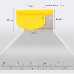 Bench Scraper For Baking, Stainless Steel Dough Scraper/Cutter/Chopper And Flexible Plastic Bowl Scraper Set - Pastry, Pizza Cutter, Baking Tools With Measurement, 2 In 1 Kitchen Scraper -Peugeot Shop 41xrGVppTDL