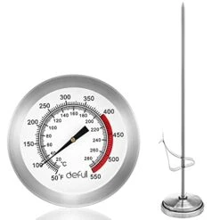 Candy Thermometer With Pot Clip & Hanging Ring Handle Stainless Steel Cooking Thermometer Food Thermometer Deep Fry Thermometer Classic Candy Thermometer -Peugeot Shop 41xv4sJoEKS