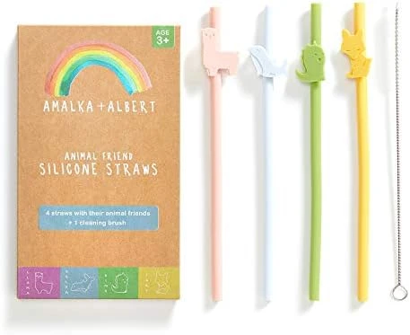 Silicone Straws Reusable Safe For Kids, 4pcs Flexible 7.8 Inches Long With 1 Cleaning Brush For 20oz And 30oz Tumblers, BPA Free, Eco-Friendly 8 Silicone Straws Reusable Safe For Kids, 4pcs Flexible 7.8 Inches Long With 1 Cleaning Brush For 20oz And 30oz Tumblers, BPA Free, Eco-Friendly - Image 8