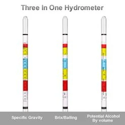 Circrane Hydrometer & Glass Test Jar Set, Triple Scale Alcohol Hydrometer With Glass Cylinder For Brew Beer, Wine, Mead And Kombucha, ABV, Brix And Gravity Test Kit, Home Brewing Supplies -Peugeot Shop 41y4UWA0UYL
