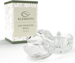 Elementi Fermentation Weight Set Of 4 - Fermenting Weights, Glass Fermentation Weights, Canning Weights, Fermentation Kit & Glass Weights For Fermenting Wide Mouth Mason Jars, Pickling Weights Glass -Peugeot Shop 41yLOYkTObL. AC
