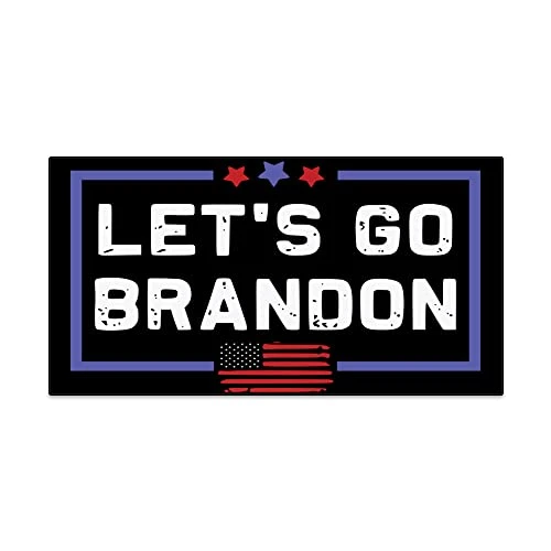 GENERIC Let's Go Brandon Magnet - FJB 2 Pack Of 3 X 5 Inch For Refrigerator, Fridge, Bumper Made In USA MAG0003, Black 1 GENERIC Let's Go Brandon Magnet - FJB 2 Pack Of 3 X 5 Inch For Refrigerator, Fridge, Bumper Made In USA MAG0003, Black