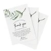 Thank You Place Setting, Rustic Greenery, Table Place Cards For Weddings, Receptions, Rehearsals, Dinner Parties, Events And Celebrations, 4"x6" (50 Cards)