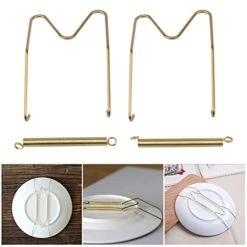 Wall Plate Hangers - Invisible Decorative Dish Holder Stainless Steel Wire Plate Hangers Holders 8 10 12 14 16Inch Wall Hooks Wall Display Hooks For Home Decor(2pcs,size:8in) 16 Wall Plate Hangers - Invisible Decorative Dish Holder Stainless Steel Wire Plate Hangers Holders 8 10 12 14 16Inch Wall Hooks Wall Display Hooks For Home Decor(2pcs,size:8in) -Peugeot Shop 41yXf2pQbfL 1