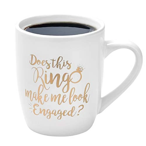 Funny Coffee Mug Does This Ring Make Me Look Engaged Coffee Mug Funny Mug Novelty Coffee Mug Gift For Women Men Engagement Anniversary Birthday Christmas 2 Funny Coffee Mug Does This Ring Make Me Look Engaged Coffee Mug Funny Mug Novelty Coffee Mug Gift For Women Men Engagement Anniversary Birthday Christmas - Image 2