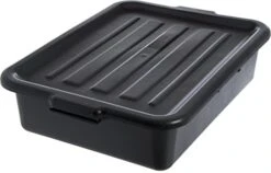 Carlisle FoodService Products N4401203 Comfort Curve™ Ergonomic Wash Basin Tote Box Lid, Universal, Black -Peugeot Shop 41ya5NsxVDL