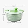 HEIMP Dryer Manual Large Salad Spinner, 4L Spinner Vegetable Lettuce Washer Dryer With Large Bowl And Plastic Colander, Fruit Wash & Salad Making Kitchen Slicer