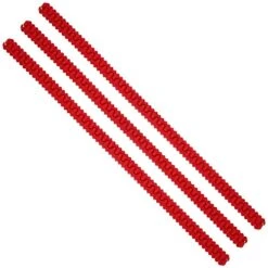 Oven Rack Protectors Prevents Skin Burns Flexible Red Silicone Strips, Set Of 3