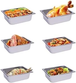 4 Pcs Hotel Pan Steam Table Pans With Lid, 4" Deep Full Size Stainless Steel Food Pan With Cover, Buffet Servers Pans Food Warmer Catering Pan Hot Steam Tray Water Pan For Restaurant Commercial 20 4 Pcs Hotel Pan Steam Table Pans With Lid, 4" Deep Full Size Stainless Steel Food Pan With Cover, Buffet Servers Pans Food Warmer Catering Pan Hot Steam Tray Water Pan For Restaurant Commercial -Peugeot Shop 41yjwjuzlQL. AC