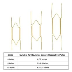 12 Pack Plate Hangers, 6 8 10 Inch Wall Plate Hangers And 16 Pack Wall Hooks, Compatible 6 To 10.5 Inch Decorative Plates, Antique China, Antique Plates And Arts