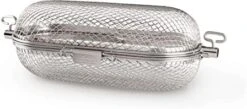 Napoleon 64000 Rotisserie Basket Grill Accessory, Stainless Steel & Barbecue Grill Accessory 62059 - Bristle-Free Triple-Row Grill Brush With Rolled Stainless Steel - BBQ Grill Maintenance Accessory -Peugeot Shop 41ytj9N9fYL. AC