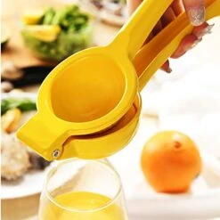 Manual Juicer Citrus Lemon Squeezer,Fruit Juicer Lime Press Metal,Professional Hand Juicer Kitchen Tool(yellow） -Peugeot Shop 41zAXZJfrTL