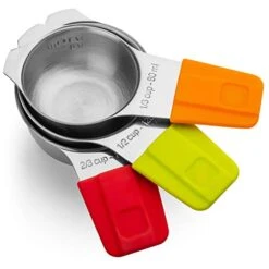 Magnetic Measuring Cups And Spoons Set. Stainless Steel Metal Measuring Cup Set. 13-Piece Non-Toxic Magnetic Measuring Spoon Set. Professional Chef Grade Dry And Liquid Measure Cups. -Peugeot Shop 41zHANsIdOL