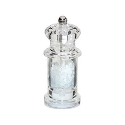 Küchenprofi Classic Mini Salt Grinder Mill, 4.1-Inch, Clear Acrylic