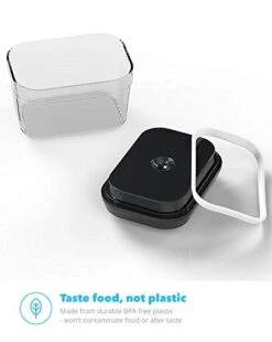 Air-Tight Food Storage Container Set | 5-Piece Set - Durable Plastic - BPA Free - Clear Plastic With Black Lids (2.0 Qt/2.3 Liters) (1.5 Qt./1.7 Liters) (0.9qt/1.0 Liter) (0.35qt/ 0.38 Liter) 9 Air-Tight Food Storage Container Set | 5-Piece Set - Durable Plastic - BPA Free - Clear Plastic With Black Lids (2.0 Qt/2.3 Liters) (1.5 Qt./1.7 Liters) (0.9qt/1.0 Liter) (0.35qt/ 0.38 Liter) -Peugeot Shop 41zONQs9d1L