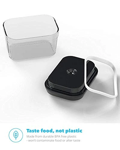 Air-Tight Food Storage Container Set | 5-Piece Set - Durable Plastic - BPA Free - Clear Plastic With Black Lids (2.0 Qt/2.3 Liters) (1.5 Qt./1.7 Liters) (0.9qt/1.0 Liter) (0.35qt/ 0.38 Liter) 3 Air-Tight Food Storage Container Set | 5-Piece Set - Durable Plastic - BPA Free - Clear Plastic With Black Lids (2.0 Qt/2.3 Liters) (1.5 Qt./1.7 Liters) (0.9qt/1.0 Liter) (0.35qt/ 0.38 Liter) - Image 3