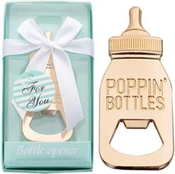24 Packs Poppin Bottle Openers For Baby Shower Favors,Gifts,Boy Baby Shower Return Gifts Decorations And Blue Souvenirs (Blue, 24)