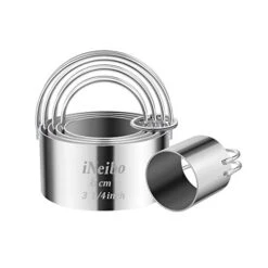 Biscuit Cutter Set, Cookie Cutter, Round Shape Circle Scone Cutters, Pastry Dough Baking Cutter, Shapes Pastry Cutter For Dumpling Skin Cutters, Dough, Pastry, Donut, Fondant, DIY, Cake Décor