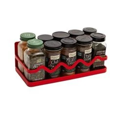 EHomeA2Z Magnetic Spice Rack Holder For Refrigerator Red Organizer Tier Kitchen Metal Cabinet Space Saver Great For Jars Bottle Vitamins (Red, 1) 8 EHomeA2Z Magnetic Spice Rack Holder For Refrigerator Red Organizer Tier Kitchen Metal Cabinet Space Saver Great For Jars Bottle Vitamins (Red, 1) -Peugeot Shop 41zx41m2wxL