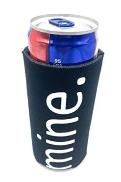 Slim Can Cooler Insulated - 2 Pack - Compatible With White Claw Michelob Ultra Truly - Mine - Black -Peugeot Shop 41zzFgpH1HL