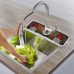 2 Pack Xmas Soldier Kitchen Faucet Drying Mat 15''x 6'' Dish Drain Drying Pad Christmas Nutcrackers Absorbent Splash Guard Behind Faucet Drip Catcher Protectors For Sink Bar Bathroom -Peugeot Shop 51 0C1qBn6L. AC