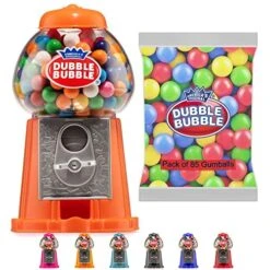 Gumball Machine For Kids 8.5" - Coin Operated Bubble Gum Machine And Toy Bank - Candy Machine Dispenser Includes 85 Gum Balls - Great Candy Dispenser Machine Gift Toys For Girls And Boys - 8.5" (Red) -Peugeot Shop 51 IcOBlQvL