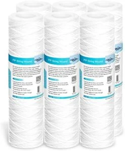 Membrane Solutions 5 Micron 10"x2.5" String Wound Whole House Water Filter Replacement Cartridge Universal Sediment Filters For Well Water - 6 Pack 17 Membrane Solutions 5 Micron 10"x2.5" String Wound Whole House Water Filter Replacement Cartridge Universal Sediment Filters For Well Water - 6 Pack -Peugeot Shop 51 PlLE 0uL. AC