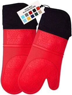 Extra Long Professional Silicone Oven Mitt, Oven Mitts With Quilted Liner, Heat Resistant Pot Holders, Flexible Oven Gloves, Navy Blue, 1 Pair, 14.7 Inch 28 Extra Long Professional Silicone Oven Mitt, Oven Mitts With Quilted Liner, Heat Resistant Pot Holders, Flexible Oven Gloves, Navy Blue, 1 Pair, 14.7 Inch -Peugeot Shop 51 vIdZXk5L. AC