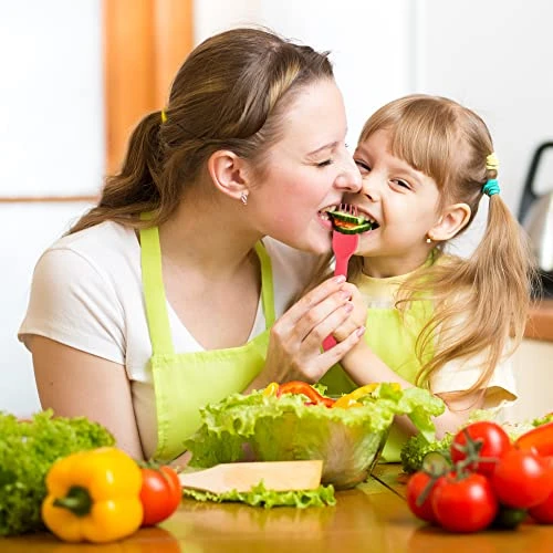 16 Pcs Kids Forks And Spoons Set, Plastic Toddler Utensils Kids Silverware Set With Bright Colors, Reusable Durable Flatware Set For Lunch Box, Easy To Use Both For Kids Or Adults, BPA Free 4 16 Pcs Kids Forks And Spoons Set, Plastic Toddler Utensils Kids Silverware Set With Bright Colors, Reusable Durable Flatware Set For Lunch Box, Easy To Use Both For Kids Or Adults, BPA Free - Image 4