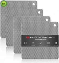 Silicone Microwave Mats, Walfos Heat Resistant Multi-Purpose Microwave Trivet Mat, Non-Slip, BPA Free And Dishwasher Safe, Perfect For Microwave, Oven, Hot Pan, Set Of 2, Grey -Peugeot Shop 5102qcyAkqL. AC