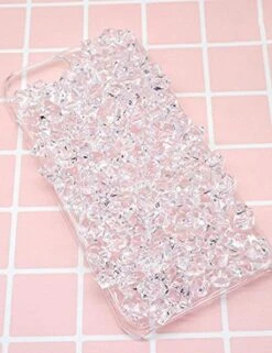 Fake Ice Cubes, 4.4Lbs 1,000PCS Acrylic Ice Cubes Clear Rocks Fake Diamonds Clear Acrylic Vase Filler Plastic Crystals Clear Fake Crushed Ice Rocks Acrylic Gems -Peugeot Shop 5107vqblFrL