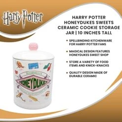 Harry Potter Honeydukes Sweets 10-Inch Ceramic Cookie Jar | Food Storage Jar For Candy, Spice | Flour And Sugar Containers With Lids, Home & Kitchen Canisters For Counter Top, Housewarming Gifts 11 Harry Potter Honeydukes Sweets 10-Inch Ceramic Cookie Jar | Food Storage Jar For Candy, Spice | Flour And Sugar Containers With Lids, Home & Kitchen Canisters For Counter Top, Housewarming Gifts -Peugeot Shop 510ByVA6SDL