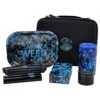 8.86 Inches Metal Herb Grinder Rolling Tray Set, Bring A Suitcase Premium Grinder, Blue