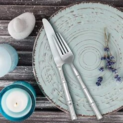 Signature – Bamboo – 20 Piece Flatware Set, Service For 4