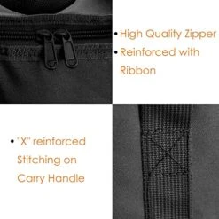 BeeGreen 2 Packs Black Insulated Grocery Bags Collapsible Shopping Cooler Thermal Tote With Zipper For Hot Cold Frozen Food Transport X-Large 60LBS Reusable Durable Long Handles Stands Upright -Peugeot Shop 510e7GTKZaL