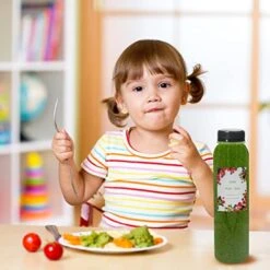 24 Pack 12OZ Plastic Juice Bottles With Caps, OAMCEG Juicer Juicing Bottles For Fridge, Reusable Smoothie Bottles, Empty Clear Bulk Beverage Containers With Black Tamper Evident Lids (Round, 12oz) -Peugeot Shop 510iekRcwuL