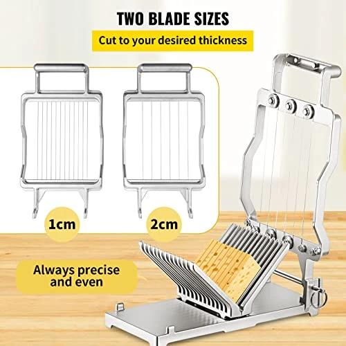 Cheese Cutter With Wire 1 Cm & 2 Cm Cheeser Butter Cutting Blade Replaceable Cheese Slicer Wire, Aluminum Alloy Commercial Cheese Slicer With 304 Stainless Steel Wire Kitchen Cooking Baking Tool 3 Cheese Cutter With Wire 1 Cm & 2 Cm Cheeser Butter Cutting Blade Replaceable Cheese Slicer Wire, Aluminum Alloy Commercial Cheese Slicer With 304 Stainless Steel Wire Kitchen Cooking Baking Tool - Image 3