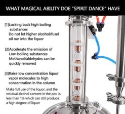 YUEWO 5.8Gal/22Litres Stainless Steel Still Wine Making Kit Water Distiller Home Brewing Kit For DIY Whisky Wine Brandy Gin Vodka Alcohol (Produce 92% ABV) -Peugeot Shop 5111gHtNbbL