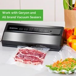 Vacuum Sealer Rolls,2 Packs 8" X 50' Food Vacuum Sealer Bags Rolls For Food Preservation Work With All Geryon Food Sealer Machine -Peugeot Shop 5118ocvanQL