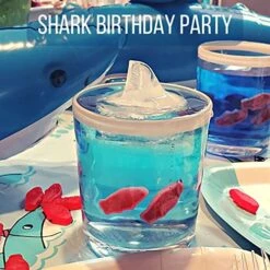 Hark Gifts For Shark Lovers Cool Shark Stuff For Shark Party- Shark Mold Ice Molds Fun Shapes For Shark Theme Birthday Party Supplies - Fun Ice Cube Trays Perfect Funny Shark Fin Craft Ice Cube Molds -Peugeot Shop 511E8AhYgzL